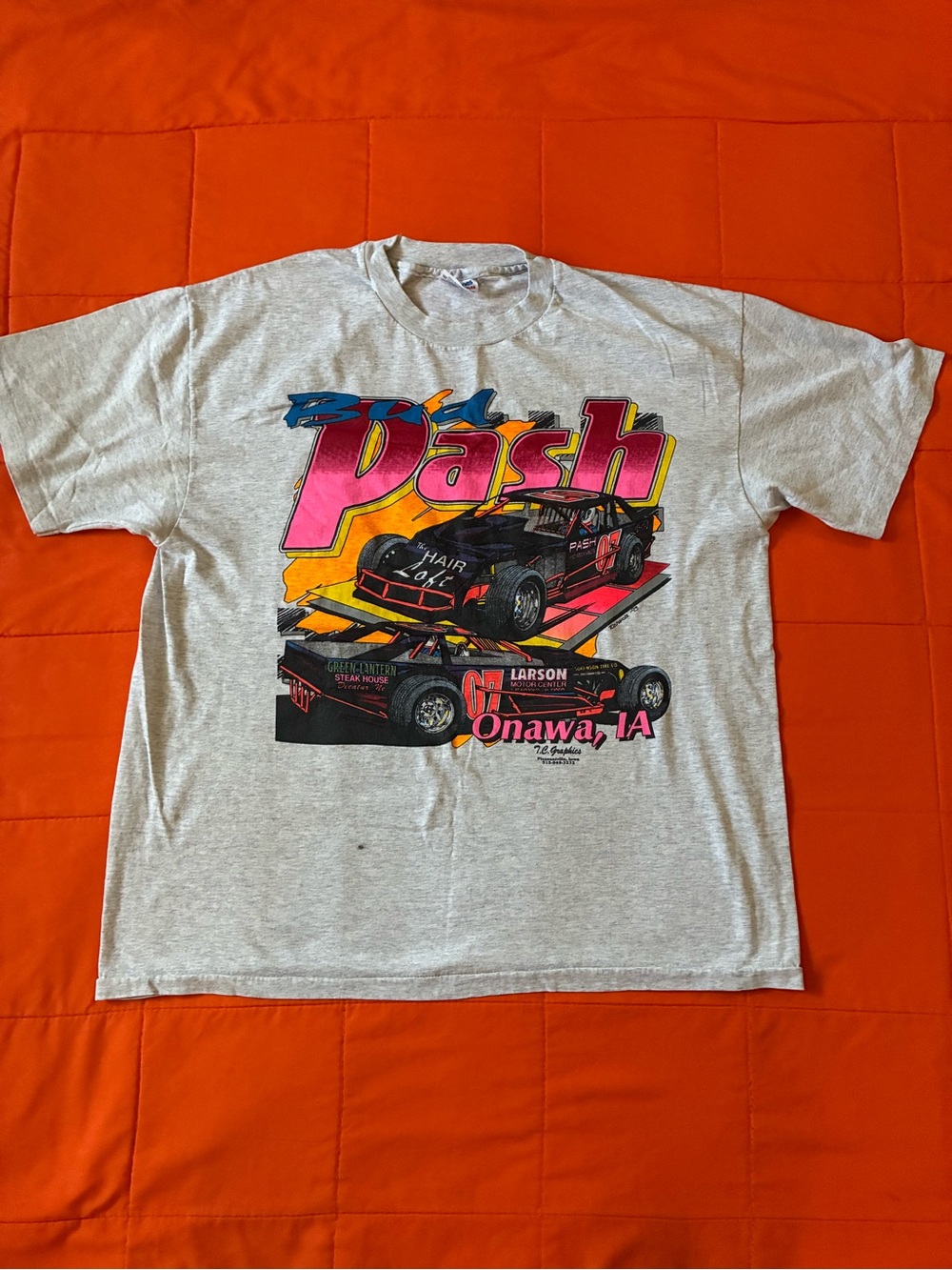 Vintage Bud Pash T shirt Mens XL 90’ Tee Short Sleeve